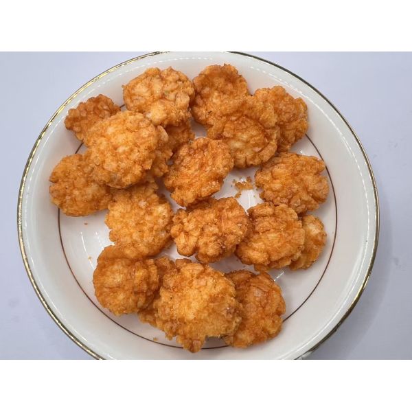 OEM Chilli/BBQ Flavor Round Rice Crackers Mix - Crispy Snacks with 12 Months Shelf Life