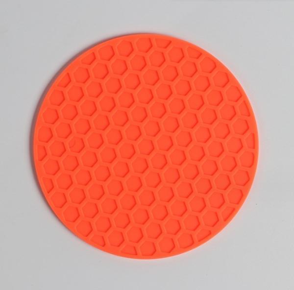 Deep Grooved Absorbent Silicone Coaster Pad Mat for Heat Resistant Pot Mug Coffee Cup