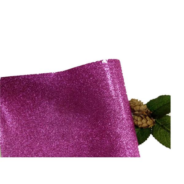 Wall Paper Sparkle Glitter Fabric , Diy Decoration PVC Glitter Fabric