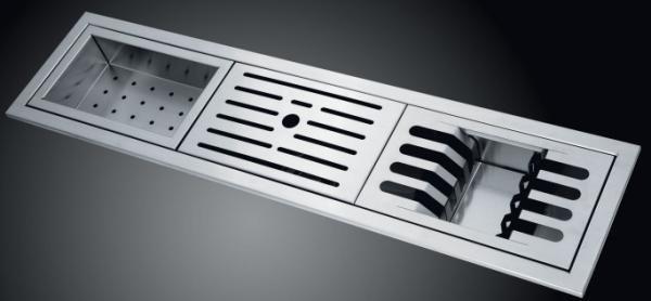900mm Double Undermount Sink Vertically Horizontally Industrial Stainless Steel Sink