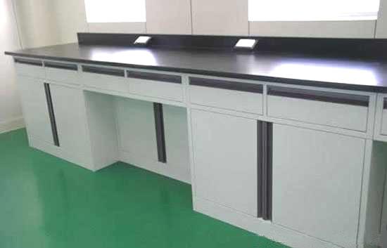 Heavy Duty Chemistry Lab Furniture Smooth Surface Grey Color Anti Corrosive