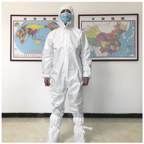 Waterproof Medical Protective Clothing , Anti Germs Disposable Chemical Suit