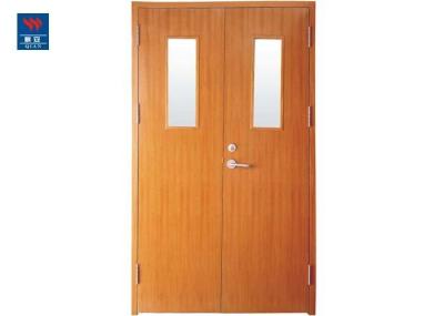 Do fogo dobro de vidro exterior interior do PVC da saída de 60 minutos porta de madeira avaliado