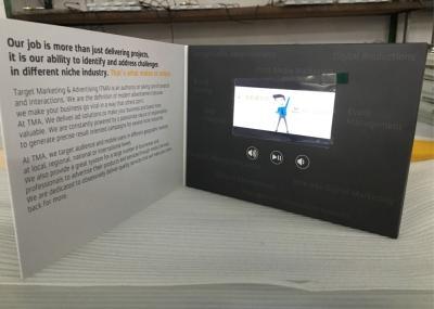 Paper Material Lcd Greeting Card 4.3 Inch 350mAh-2000mAh Li-Ion Battery