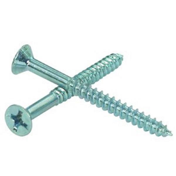 18-8 Stainless Steel Wood Screws #10x1 Phillips Flat Head  3,250/ Bulk Pkg