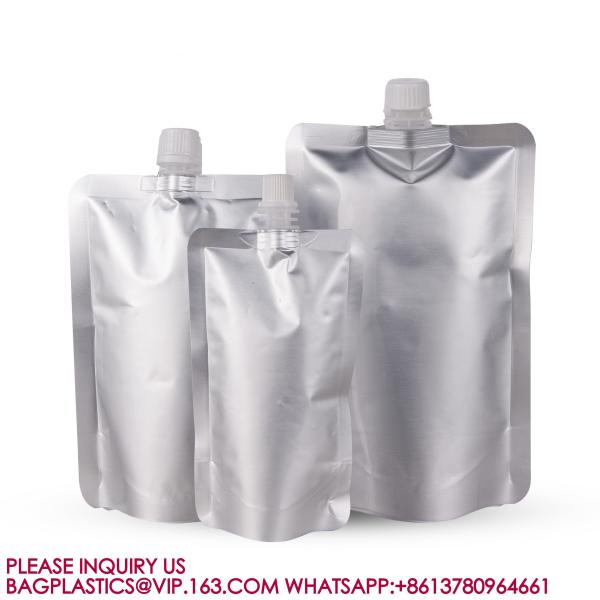 Food Packaging Bag Aluminum Foil Liquid Spout Pouch Stand Up Pouch With Spout For Liquid