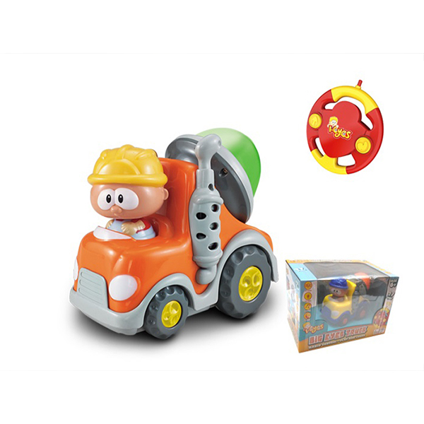Toddler Plastic RC Cartoon Block Cars Infant Baby Toys 18 Months Radio Control