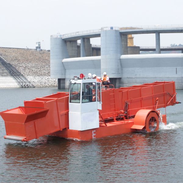 2022 Year Built Water Hyacinth Transport Barge with DWT < 1000t and 15.5*5.5*3m Dimension for Aquatic Weed Transport