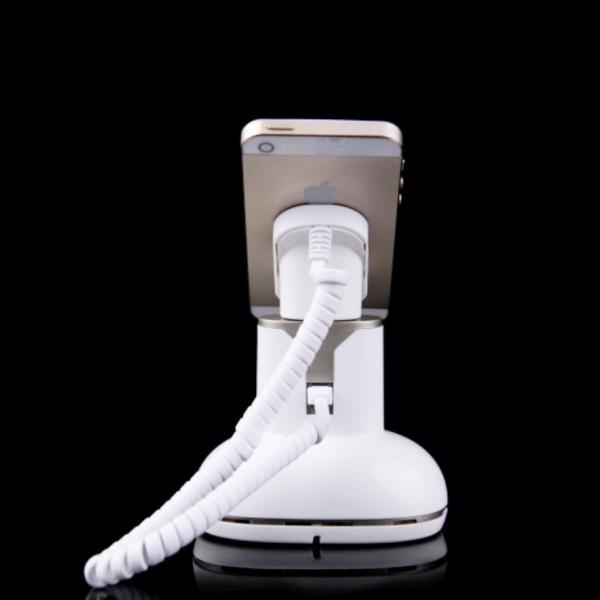 COMER Standalone anti-theft counter holder for android phone with alarm sensor and charging cord