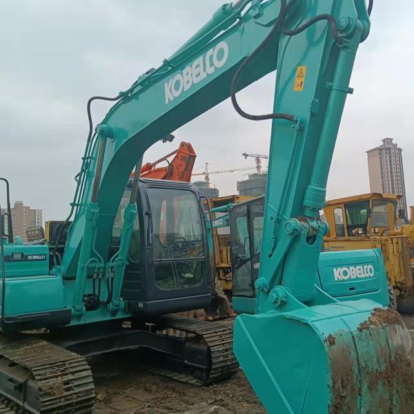 Low Hours Blue Custom Kobelco Excavator 14 Ton 0.57m3 Bucket Capacity