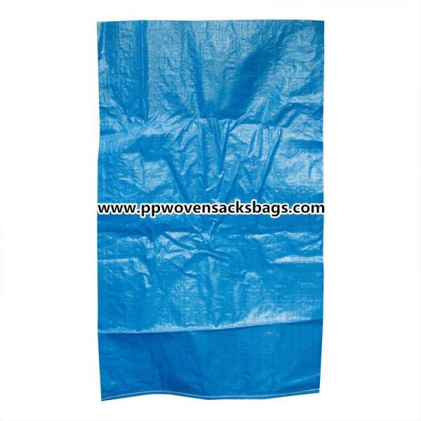Durable Blue PP Woven Bags for Packing Chemicals / Industrial Polypropylene Sacks