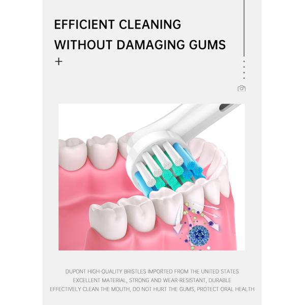 Soins bucco-dentaires Remplacement de la tête de la brosse à dents électrique Compatible avec la série B