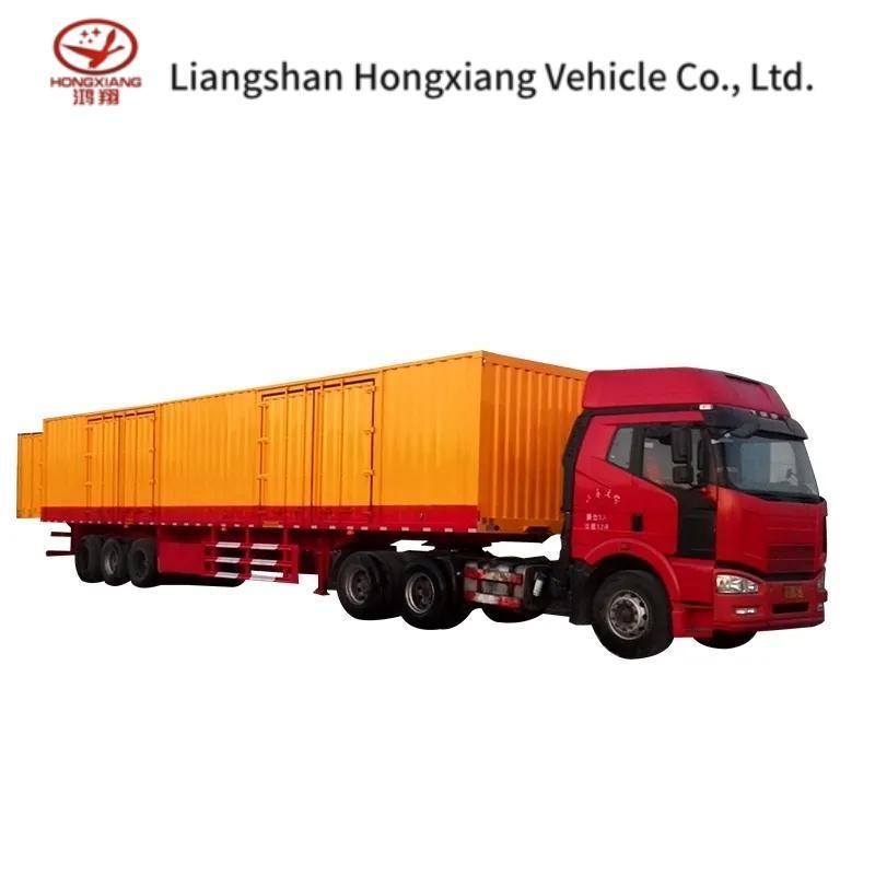 ABS Anti-lock Braking System 3/4 Axle Number Made Box/Van Logistics Transport Semi-Trailer