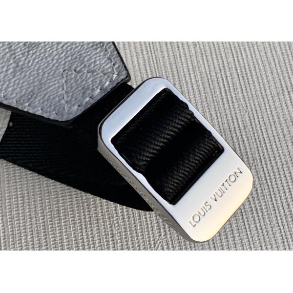 Leather Message Tote Ladies White Cross Body Bag Monogram Eclipse