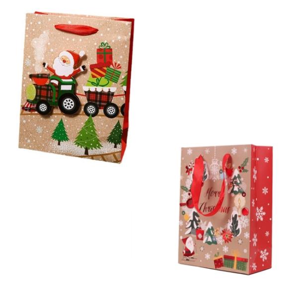 сумки Tote 30g/PCS подарка рождества Eco белого картона 250g дружелюбные