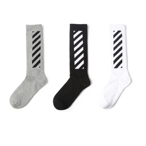 Anti Bacterial Trendy Mens Socks Sweat Absorbent For Outdoor Basketball Sport