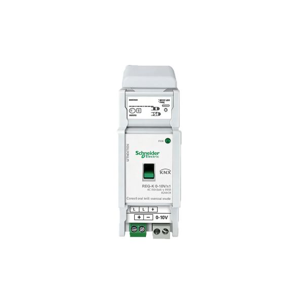 MTN647091 Schneider SpaceLogic KNX 1 Gang 0-10V Control Module with Manual Operation
