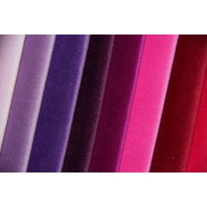 Sunscreen Suede Velvet Fabric Polyester Purple Suede Upholstery Fabric