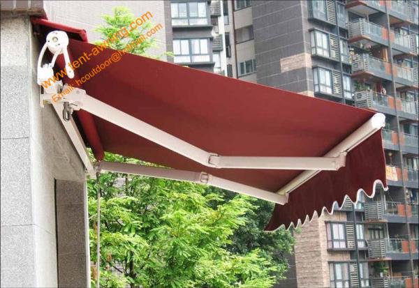 Aluminum Retractable Motorized  Remote Control Awning  for Outdoor Patio and Balcony