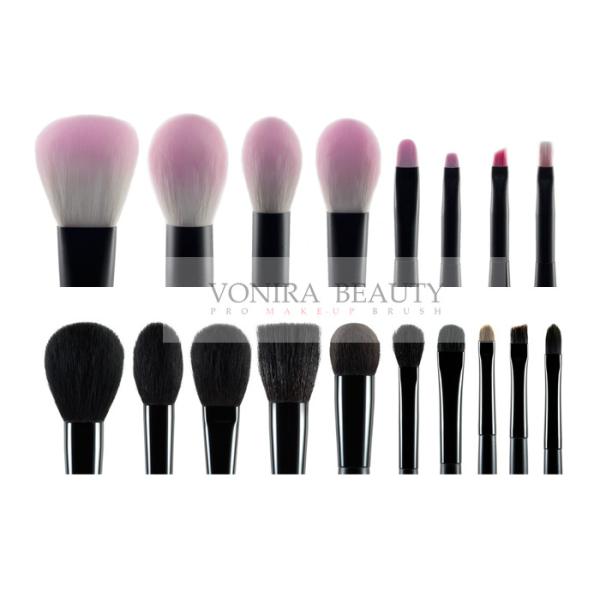 Coutume synthétique de fille 18Pcs de brosse de lecture de maquillage de cheveux