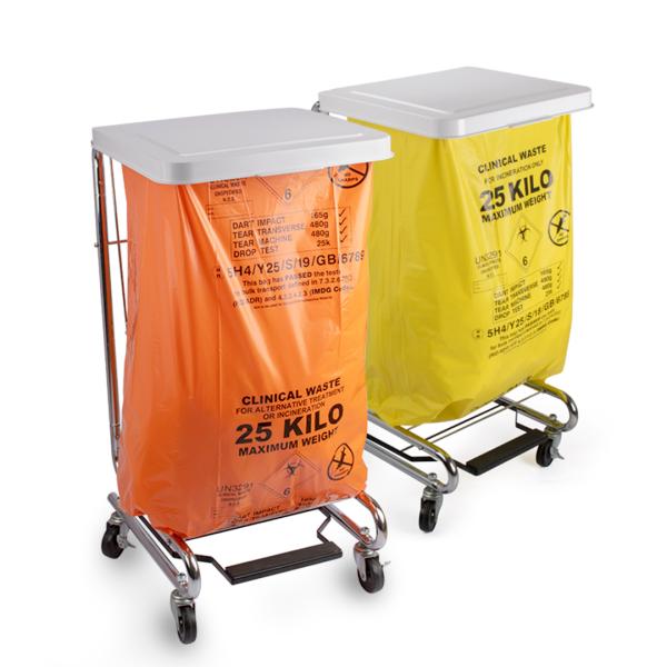 Отход LDPE дополнительной прочности опасный клинический кладет сверхмощный апельсин в мешки