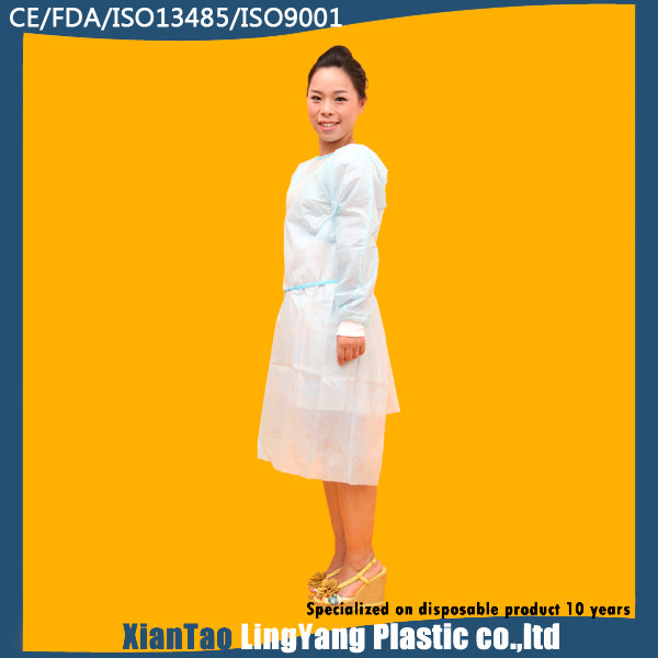 PP Impervious Disposable Medical Gowns , Disposable Sterile Gowns Anti Alcohol