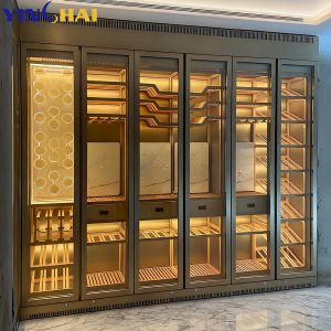 Custom Made Home Commercial Stainless Steel 2 Zone Wine Refrigerator