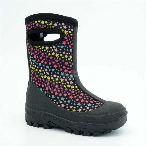 Lightweight Kids 32EU Neoprene Waterproof Rain Boots Acid Resistant