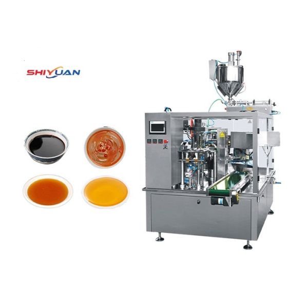 Horizontal Soy Sauce Packaging Machine , Automatic Milk Bag Packing Machine