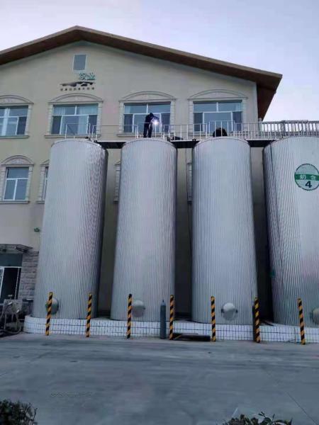 Mirror Polish Finish Stainless Steel 5000L Milk Storage Silo with Copeland Compressor