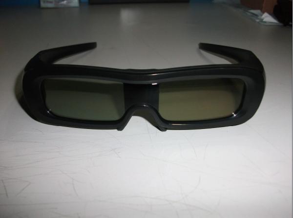 IR Universal Active Shutter 3D TV Glasses With Black Plastic Frame