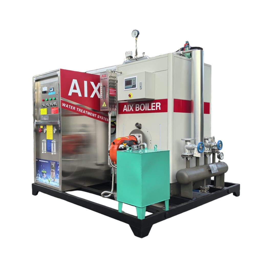 High Efficiency 0.5T Vertical Oil Gas Steam Boiler Compact Small Footprint