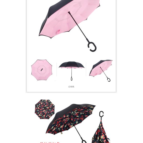 Upside down reverted double layer umbrella GK-UM01