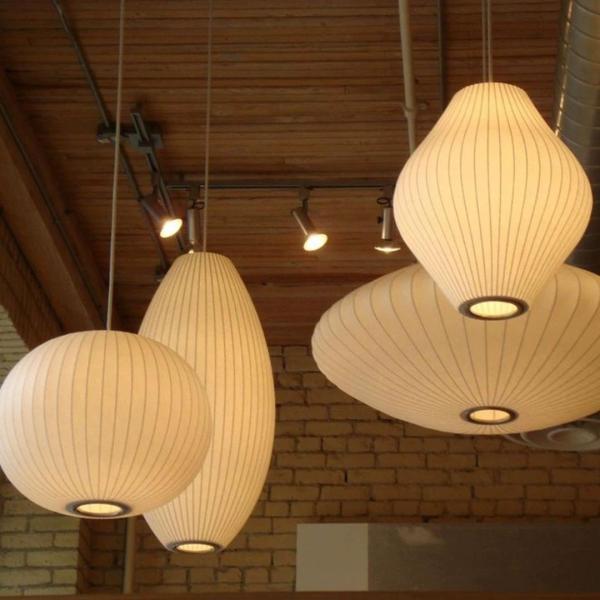 Minimalist Lantern Style Nelson Bubble Ball , Hanging Elegant Chandelier Lighting