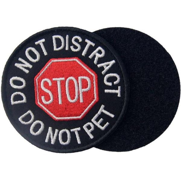 Woven Dog Shape Embroidered Sew On Badges Round Iron On Embroidered Patches