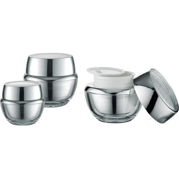 JL-JR814 OEM ODM PMMA Cream Jar 15g 30g 50g Acrylic Cosmetic Containers