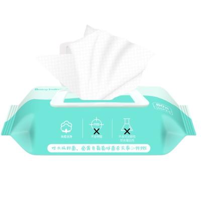 Limpezas molhadas livres hidratando naturais 60pcs de Vera No Additives Baby Alcohol do aloés