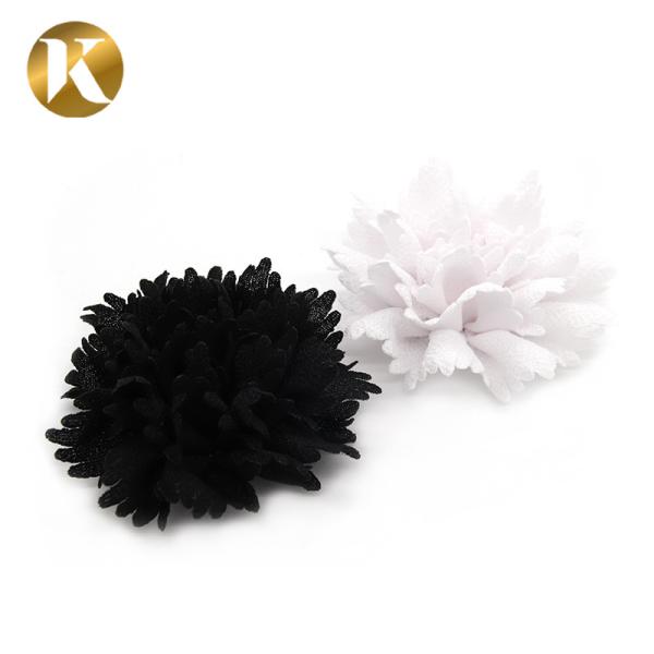 Ladies Custom Fashion Shoe Decoration 80*80mm Special Cloth Material