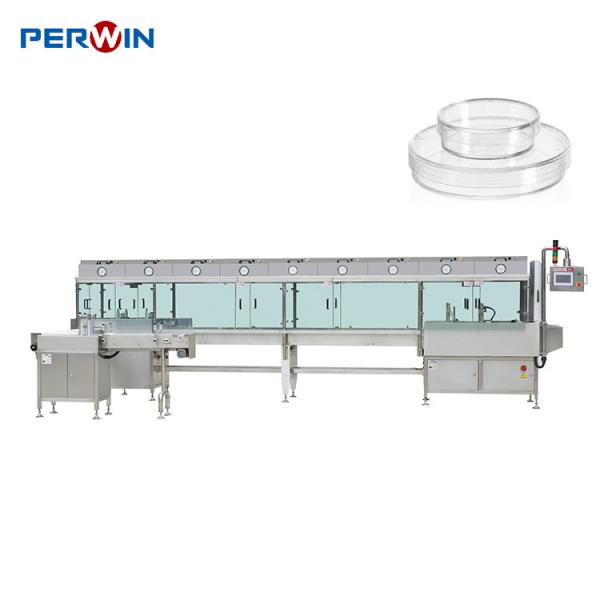 6 Lanes Petri Dish Filling Machines For Multiple Dish Types 90mm 55mm Contact Dishes