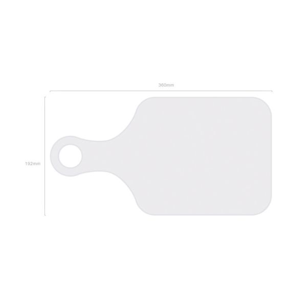 Food-Graded Anti-Slip Sublimation Plastic White Blank Cutting Board Custom Design Eco-Friendly Chopping Board For Home Kitchen Restaurant Cheese