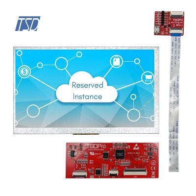 12H ângulo 800x480 módulo da tela de um Tft Lcd de 7 polegadas com relação de UART Hmi