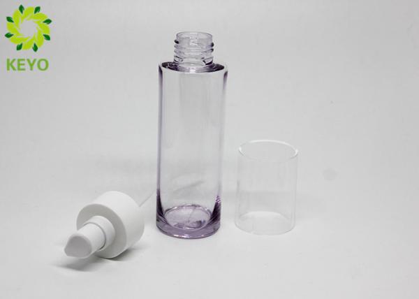 110ml Round PETG Body Wash Shampoo And Conditioner Bottles , Perfume Spray Pump