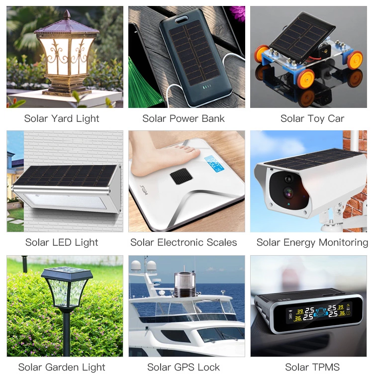 Frosted PET Front Cover Sunpower Flexible Solar Panels 2w Small Size Durable