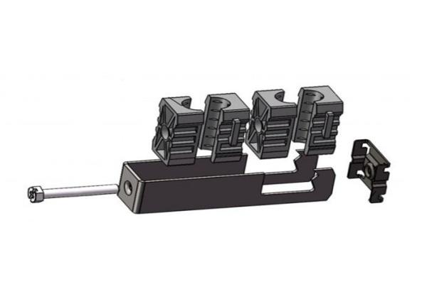 Wave Guides / Fiber Optic Feeder Cable Clamp , Passivated Surface 1 / 2 ” Rf Cable Clamps