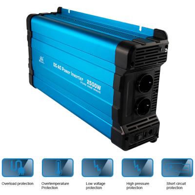 Solarvertech 12V Pure Sine Wave Power Inverter Single Output 2500 Watt