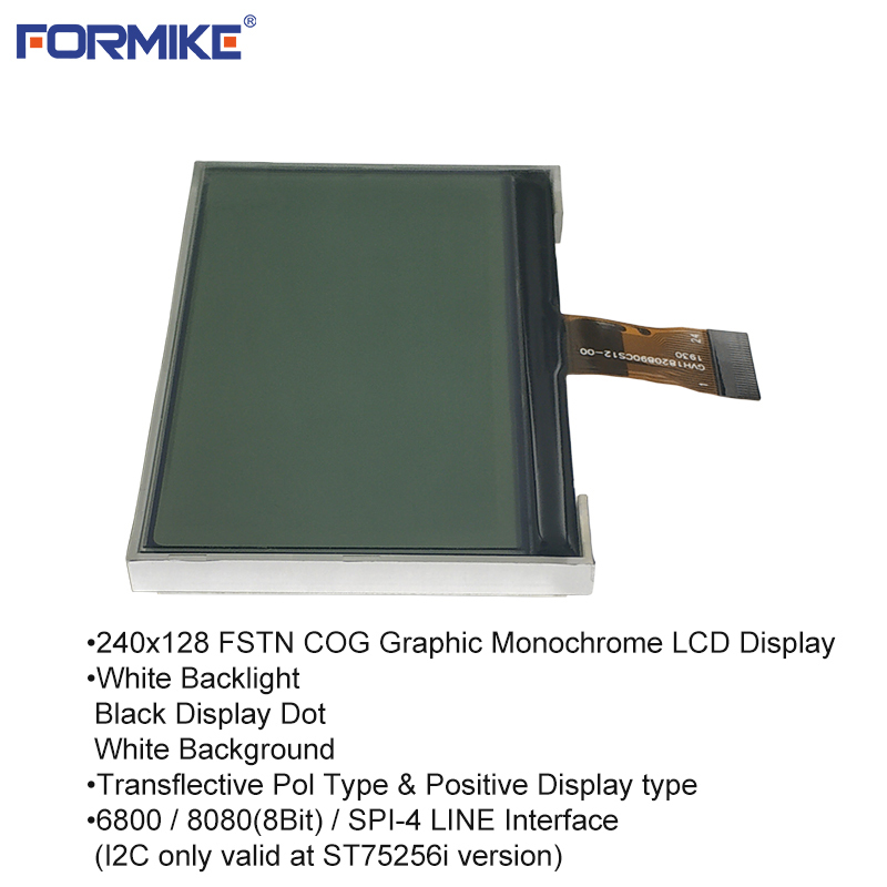 240128 240x128 LCD FSTN COG Positive Display With St75256 And 24 Pin And 8bit 6800 8080 4 Line