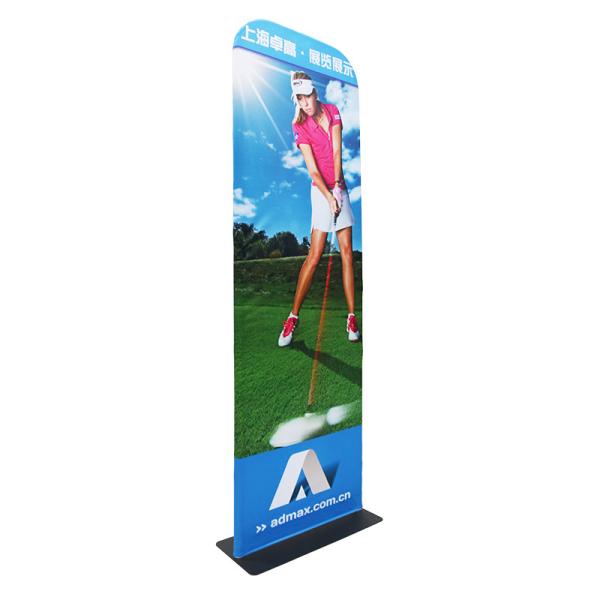 Tradeshow Tension Fabric Banner Stands Customized Size Aluminium Material