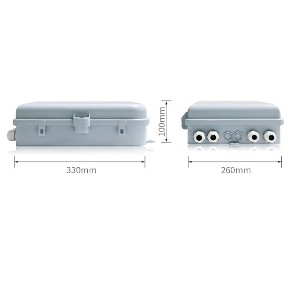 Fiber Fusion Splicer 12 Port Distribution Box IP65 Multi Purpose Enclosure for 4G Network