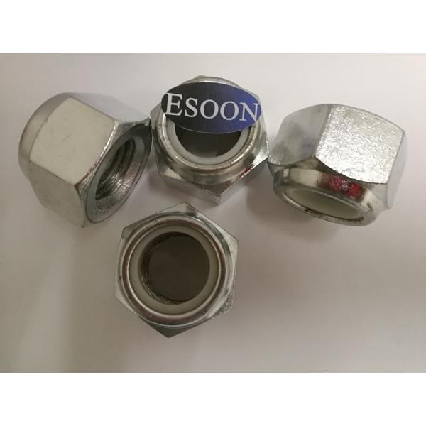 Hexagon nuts with polyamide thread lock thin type, DIN 985,Zinc Plated surface,M3~M56