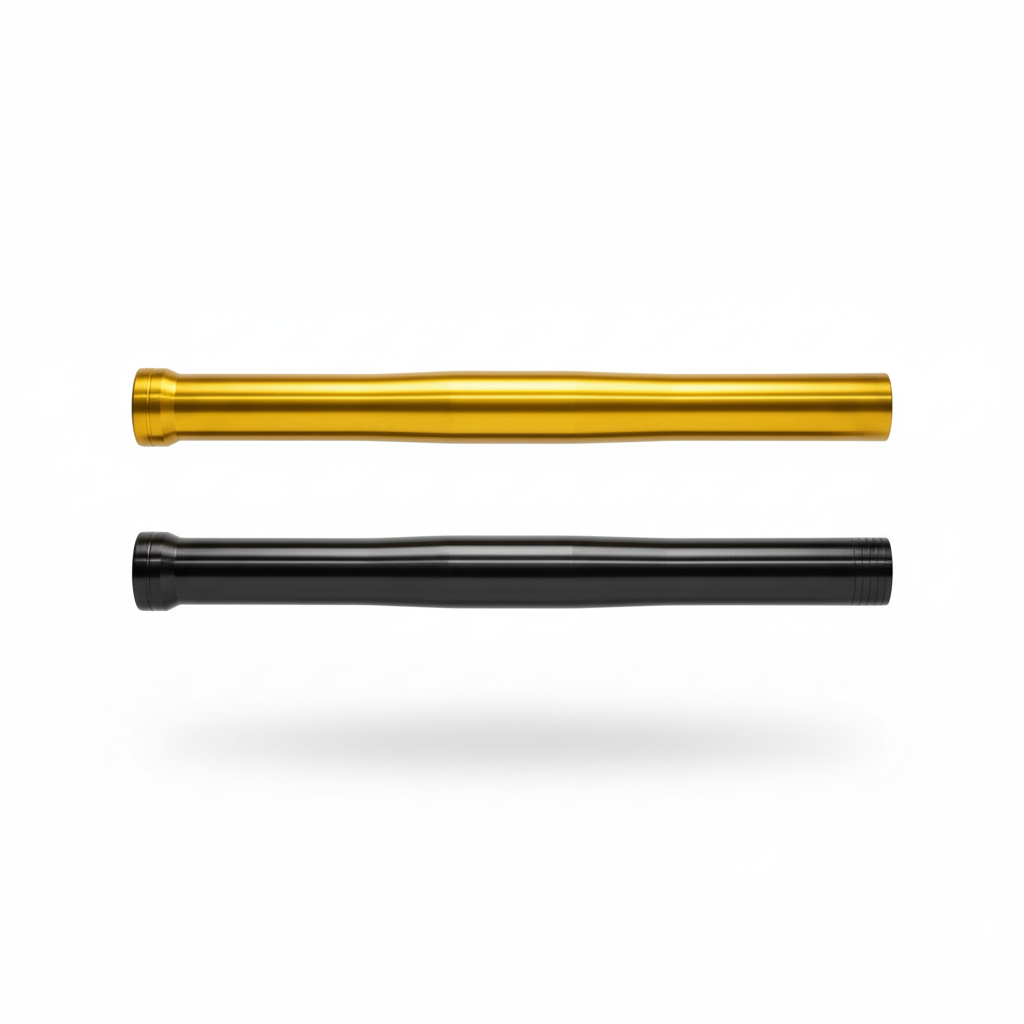 6082, 6061 seamless aluminum alloy shock absorber tubing, suitable for motorcycle shock absorber arms, offering bending and cutting services, with anodized surface treatment